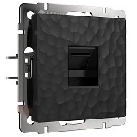 Розетка компьютерная без рамки Werkel Hammer 1-м. RJ45 5e черный